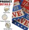 4th of July America Decorative Garden Flag, Patriotic Home of the Free Because of The Brave Yard Outside Decorations, Vintage American USA Burlap Outdoor Small Decor Double Sided 12 x 18